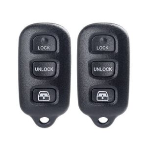 eccpp hyq12bbx keyless entry car key remote fob replacement for 99-2009 for t oyota 4runner/ 98-1999 for t oyota avalon/ 01-2007 for t oyota sequoia (3 buttons) hyq12bbx hyq12ban hyq1512y set of 2