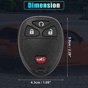 X AUTOHAUX 315MHz KOBGT04A Keyless Entry Remote Car Key Fob for Chevy Uplander 05-08 HHR 06-11 for Pontiac Montana 2005-2006 for Buick Terraza for Saturn Relay 05-07 15114374 4 Buttons