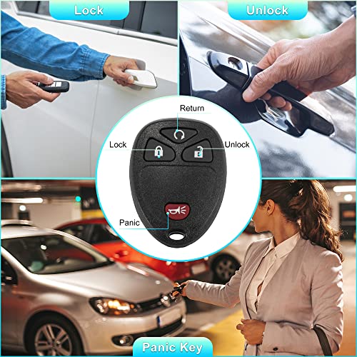 X AUTOHAUX 315MHz KOBGT04A Keyless Entry Remote Car Key Fob for Chevy Uplander 05-08 HHR 06-11 for Pontiac Montana 2005-2006 for Buick Terraza for Saturn Relay 05-07 15114374 4 Buttons