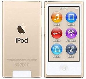 m-player ipod nano 16gb gold 8th generation with generic accessories [packaged in white box]