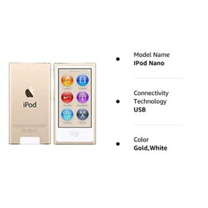 M-Player iPod Nano 16GB Gold 8th Generation with Generic Accessories [Packaged in White Box]