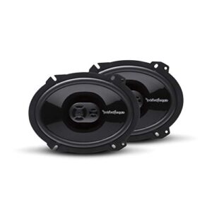 rockford fosgate p1683 punch 6″x8″ 3-way coaxial full range speaker – black (pair)