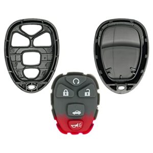 Keyless2Go Replacement for New Shell Case and 5 Button Pad for Remote Key Fob with FCC KOBGT04A - Shell ONLY