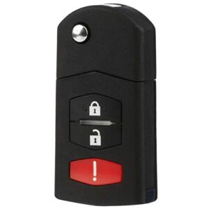 key fob fits mazda 2 / mazda 5 / cx-7 / cx-9 flip keyless entry remote (bgbx1t478ske125-01)