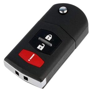 Key Fob fits Mazda 2 / Mazda 5 / CX-7 / CX-9 Flip Keyless Entry Remote (BGBX1T478SKE125-01)