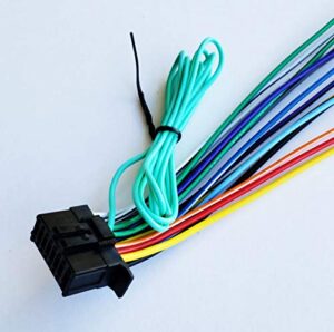 16 pin auto stereo wiring harness plug for pioneer sph-da120 / sph-da210 / deh-s31bt / mvh-1400nex