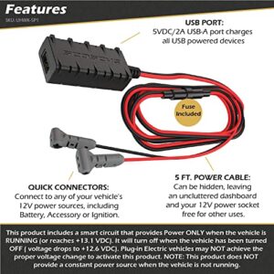 SCOSCHE Universal 5 ft USB Hard Wire Kit with USB-A and Quick Connectors UHWK-SP1