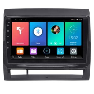 2023 new android 12 car radio for toyota tacoma 2005-2015, 9″ ips touchscreen head unit bruynic car stereo with apple carplay & android auto with gps navigation dsp split screen bluetooth & wifi.