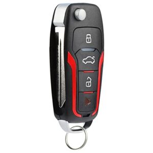 keylessoption keyless entry car remote uncut ignition fob flip key for ford lincoln mercury