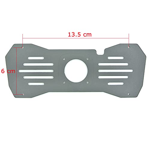 ANSHILING Rear View Mirror Metal Back Plate Panel 13.5 cm x 6 cm Screw Spacing + Mirror Dash Cam Mount Arm for Car DVR Instead of Strap