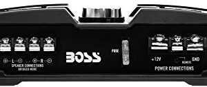 BOSS Audio Systems PT1000 2 Channel Car Amplifier - 1000 Watts, Full Range, Class A/B, 2-8 Ohm Stable, Mosfet Power Supply, Bridgeable