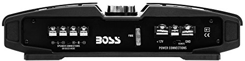 BOSS Audio Systems PT1000 2 Channel Car Amplifier - 1000 Watts, Full Range, Class A/B, 2-8 Ohm Stable, Mosfet Power Supply, Bridgeable