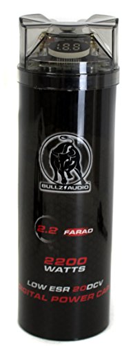 BULLZ AUDIO 2200 Watt 12 Volt BCAP Digital Car Power 2.2 Farad Capacitor