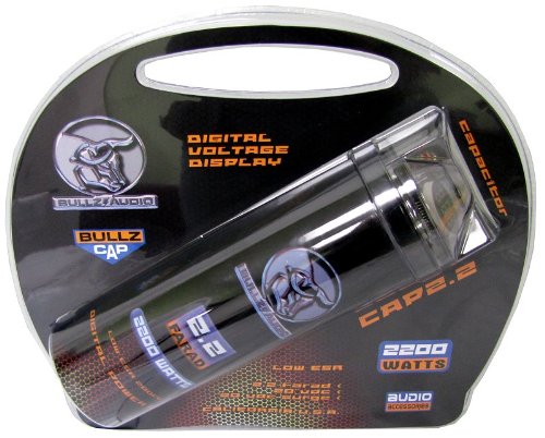 BULLZ AUDIO 2200 Watt 12 Volt BCAP Digital Car Power 2.2 Farad Capacitor