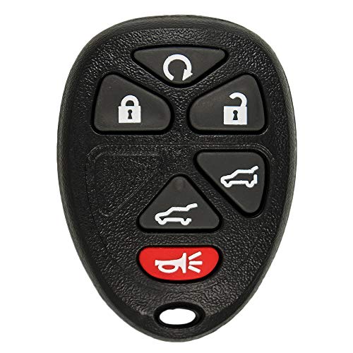 Keyless2Go Replacement for Keyless Entry Car Key Vehicles That Use 6 Button 15913427 OUC60270 Remote, Self-programming