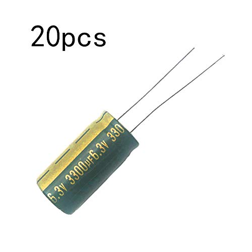 Dahszhi Aluminum Radial Capacitor 3300uF 6.3v 105C for LCD TV & Monitor Repair - 20pcs