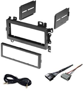 car stereo dash kit and wire harness for installing a new single din radio for 1997-2001 jeep cherokee, 1992-1998 jeep grand cherokee, 1997-2002 jeep wrangler