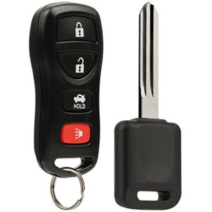 car key fob keyless entry remote with ignition key fits kbrastu15 4-btn