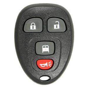keyless2go replacement for 4 button replacement remote for gm ouc60270 15883405