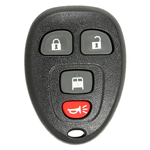 Keyless2Go Replacement for 4 Button Replacement Remote for GM OUC60270 15883405