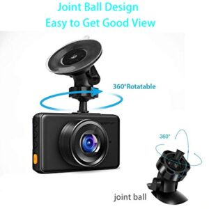 Glucrean Dash Cam Mount Compatible with APEMAN Dashcam, Suction Mount Easy to Install and Use, Replacement Screen Mount Strong Suction Power Hight Durability and Removeable 2 Pcs