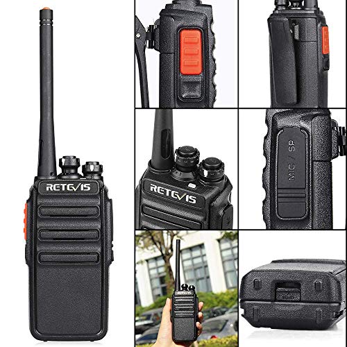 Retevis H-777S Two-Way Radios Rechargeable,Walkie Talkies Long Range,2 Way Radios for Adults Gift,Clear Loud Audio VOX Hand Free Durable,for Worker Office Camping Hiking Hunting(4 Pack)