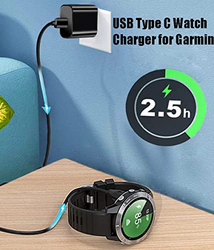 CHS Watch Charging for Garmin Watch, 3FT USB Garmin Charger & Data Transfer, for Garmin Fenix 7X 7 6X 6 6S 5 5X 5S Plus, Forerunner 935, Vivoactive 3, Approach S10 S40