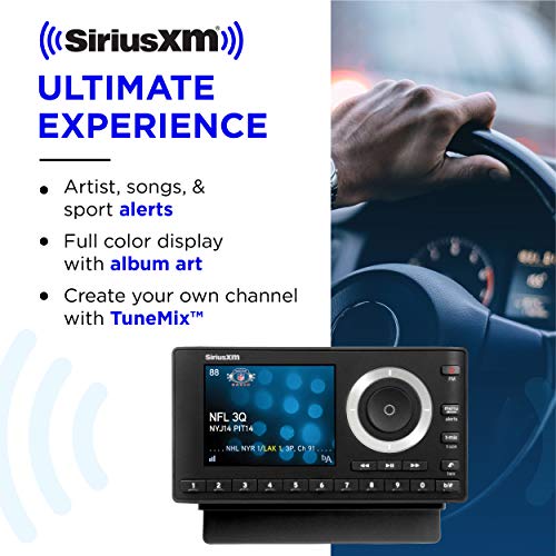 SiriusXM Onyx Plus Satellite Radio w/ Vehicle Kit, Enjoy SiriusXM Through your Existing Car Stereo for as Low as $5/month + $60 Service Card with Activation