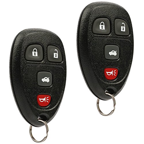 Key Fob Keyless Entry Remote fits Chevy Cobalt Malibu/Buick Allure Lacrosse/Pontiac G5 G6 Grand Prix Solstice/Saturn Aura Sky (fits Part # 15252034), Set of 2