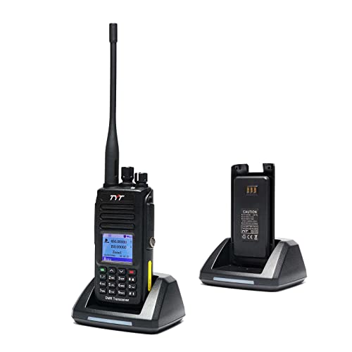 TYT MD-UV390 Dual Band VHF UHF DMR Radio W/GPS Waterproof Dustproof IP67 Walkie Talkie w/Free Cable