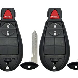 Lot of 2x New Replacement Keyless Remote Key Fob Compatible with & Fit For JEEP CHEROKEE 2014-2021