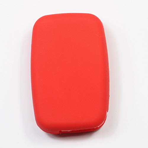 Btopars 2pcs Smart Key Fob Silicone Case Cover Protector Holder Compatible with Land Rover 2013-2014 LR2 2010-2018 LR4 2015-2018 Discovery 2011-2018 Range Rover Sport Evoque Black Red