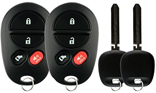 KeylessOption Keyless Entry Remote Control Fob Uncut Car Key For GQ43VT20T (Pack of 2)