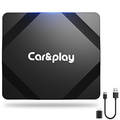 Okubukai Wireless CarPlay Adapter, 2023 Newest Apple CarPlay Wireless Dongle for Wired CarPlay Cars, 5-10 Seconds Auto Connect-iPhone 5.8GHz WiFi,Use Easily Multimedia Magic Box Carplay Streaming