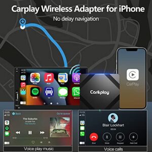 Okubukai Wireless CarPlay Adapter, 2023 Newest Apple CarPlay Wireless Dongle for Wired CarPlay Cars, 5-10 Seconds Auto Connect-iPhone 5.8GHz WiFi,Use Easily Multimedia Magic Box Carplay Streaming