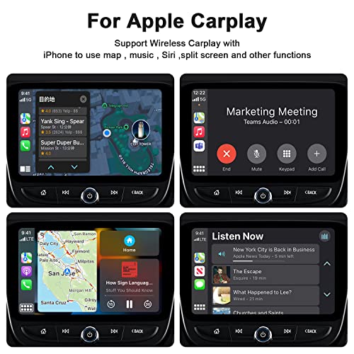 Wireless CarPlay - Wired CarPlay Convert Cars Wireless CarPlay，Wireless CarPlay Adapter，Apple CarPlay Wireless Adapter，Wireless Fast and Easy Use Fit for Cars from 2015 & iPhone iOS 10+(White)