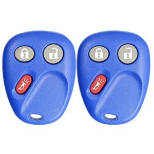 2x new replacement keyless entry remote control key fob compatible with & fits for chevy cadillac gmc