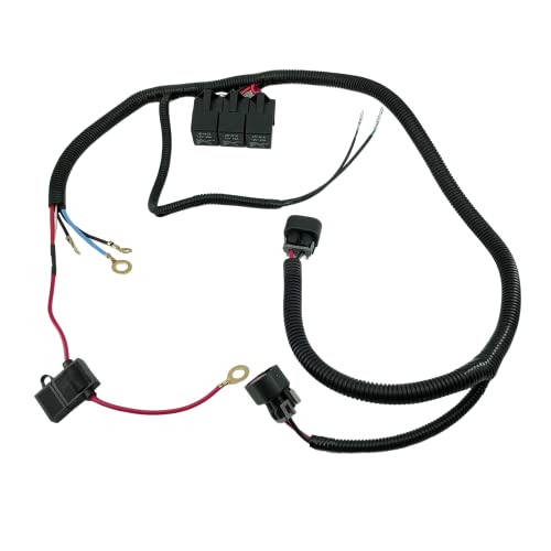 ALTBET Dual Electric Fan Upgrade Wiring Harness Compatible with GM 1999–2006 ECU Control Electric Cooling Fan Wire Harness Kit Replace 7L5533A226T