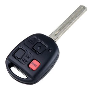 scitoo 1pc 3 buttons key fob keyless entry remote fit for lexus lx470 03-08 for lexus gx470 03-09 fcc 89070-60801 hyq1512v