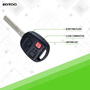 SCITOO 1pc 3 Buttons Key Fob Keyless Entry Remote fit for Lexus LX470 03-08 for Lexus GX470 03-09 FCC 89070-60801 HYQ1512V