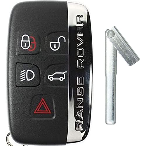 for Complete Remote (with Electronics) Replacement Compatible with Jaguar Land Rover Range Rover Remote Key Fob fits 2011-2020 LR2 LR4 Evoque Sport Velar and F-Type XJ F-Pace XE – FCC ID: KOBJTF10A