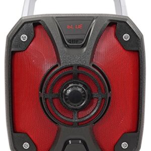 Rockville ROCKBOX 6.5" 100 Watt Portable Rechargable Bluetooth Speaker w USB/SD, Black, 6.5"