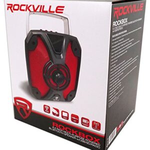 Rockville ROCKBOX 6.5" 100 Watt Portable Rechargable Bluetooth Speaker w USB/SD, Black, 6.5"