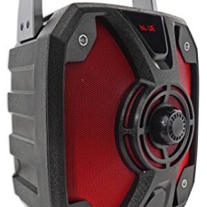 Rockville ROCKBOX 6.5" 100 Watt Portable Rechargable Bluetooth Speaker w USB/SD, Black, 6.5"