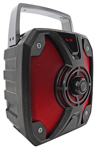 Rockville ROCKBOX 6.5" 100 Watt Portable Rechargable Bluetooth Speaker w USB/SD, Black, 6.5"