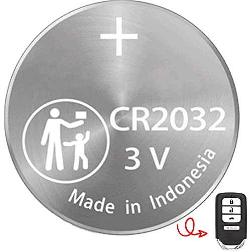 (2 PACK) CR2032 2032 Remote Key Fob OEM Battery for Smart Key Keyless Fob fits 2013-2021 for Honda Accord Civic Odyssey CR-V HR-V Fit Pilot Clarity with FCC ID: KR5V2X, CWTWB1G0090, etc Proximity Prox