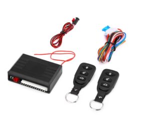 nowigot with 2 remote control, 12v auto remote central kit universal car door lock vehicle keyless entry system