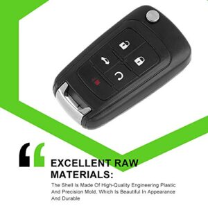 SCITOO 1X Key Fob Case 10-17 for Buick Allure Encore Lacrosse Regal Verano for Chevy Camaro Cruze Equinox Impala Malibu Sonic for GMC Terrain Keyless Entry Remote Flip OHT01060512