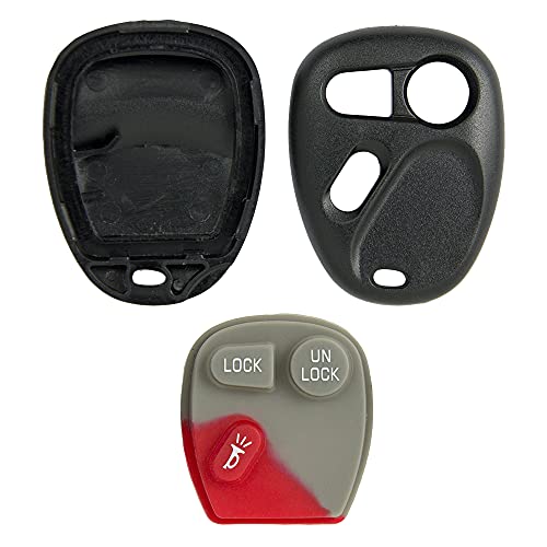 Keyless2Go Replacement for New Shell Case and 3 Button Pad for Remote Key Fob FCC KOBLEAR1XT KOBUT1BT - Shell ONLY