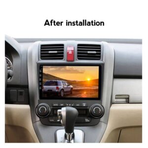 Android 11 Car Stereo Double Din for Honda CRV 2007 2008 2009 2010 2011, 9 Inch Car Radio Built in Carplay Android Auto GPS Navigation IPS Touchscreen Support BT FM AM, 2GB RAM 32GB ROM……